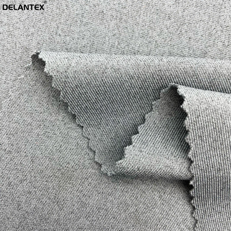 Delantex DTY 75/72 Garment 280GSM Grey Soft scuba Suede Fabric Manufacturers