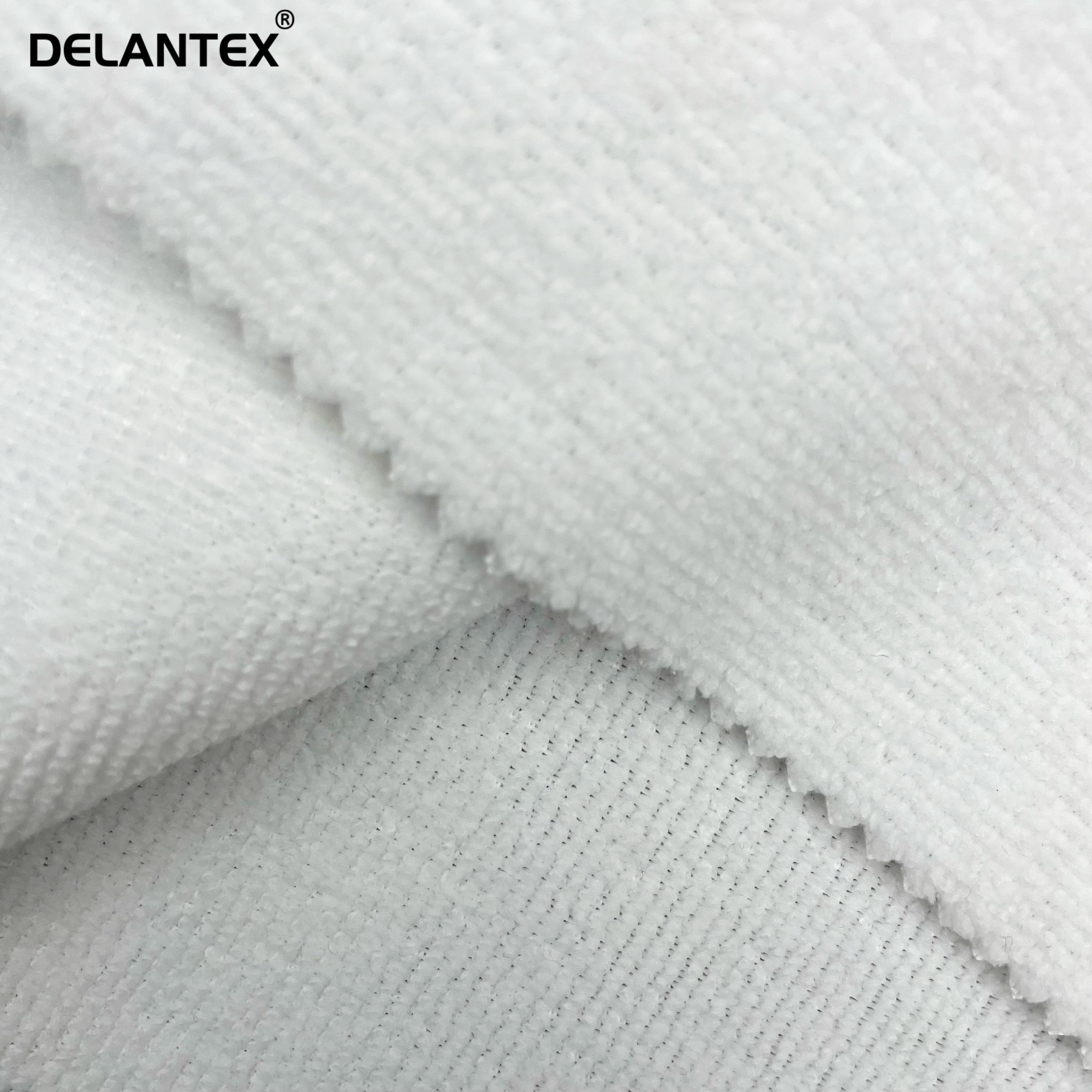 Delantex Microfiber Towel Fabric Roll Double Sides Terry Towel Fabric