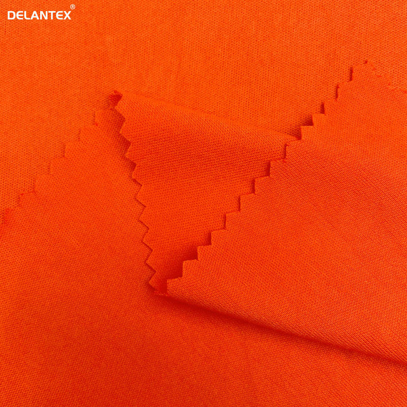 Delantex Solid Interlock Fabric Color Customized Stretch Manufacture Garment Fabric for Sportswear