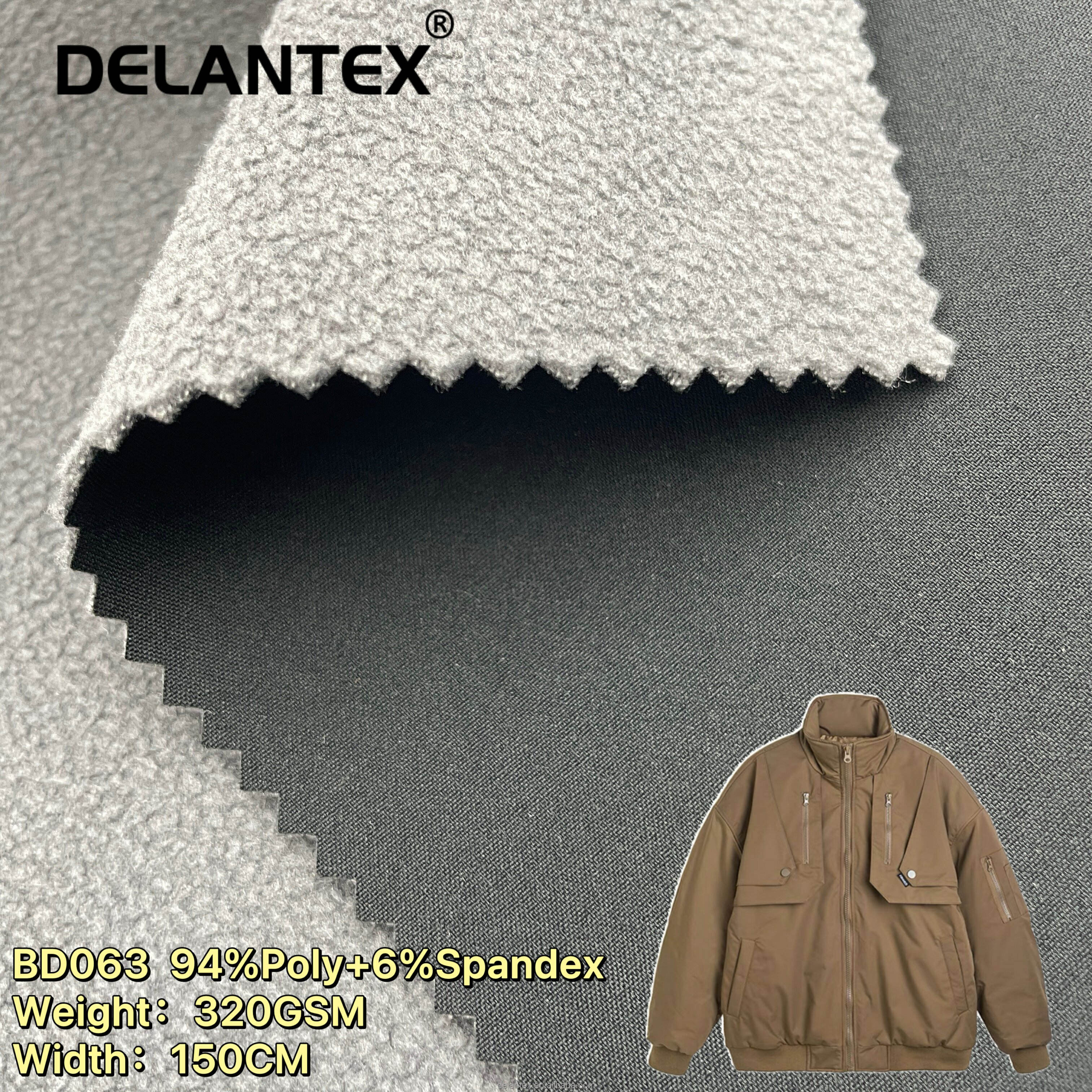 Solid Color 4 Way Stretchable Waterproof Softshell Bonded Fleece Fabric