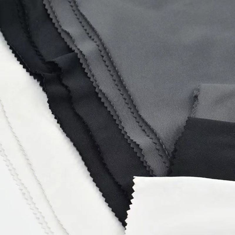 Delantex 245GSM 160cm Tela Pluma Carbon Brushed Micro Jersey Fabric 85 Polyester 15 Spandex