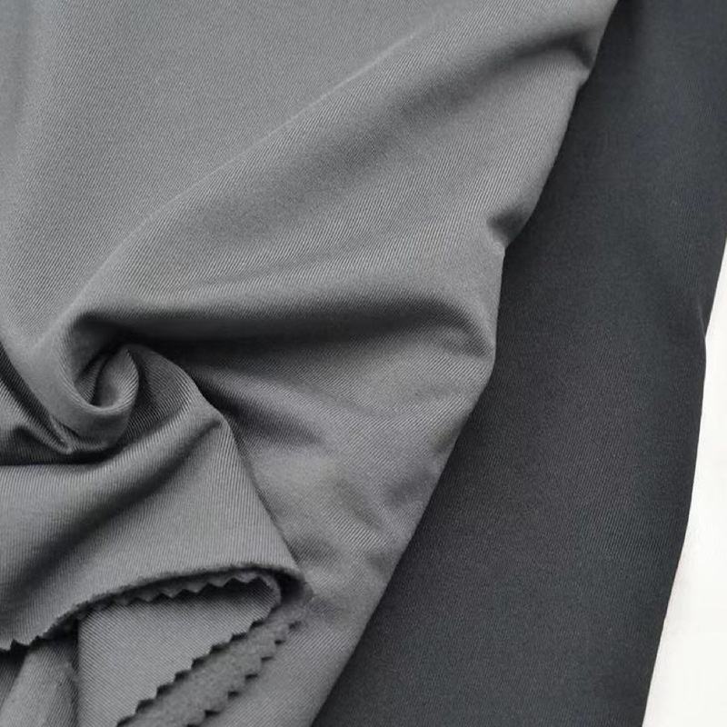 Delantex 245GSM 160cm Tela Pluma Carbon Brushed Micro Jersey Fabric 85 Polyester 15 Spandex
