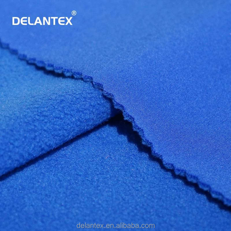 Delantex Top Sale 100% Polyester Softshell Fleece Fabric Sport Fabric Tela Softshell for Prendas Garments