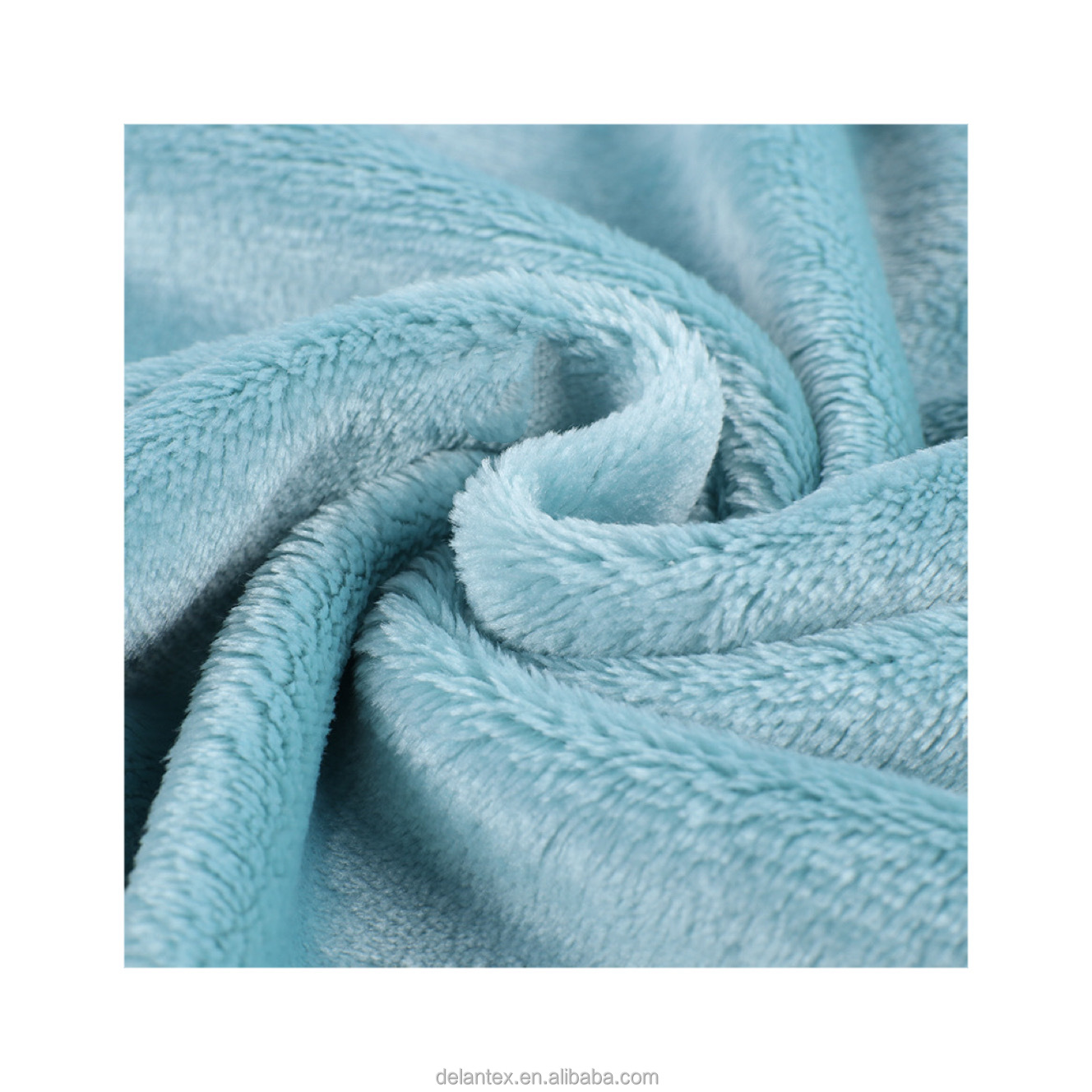 Delantex 100 Polyester 250GSM Heavy Wholesale Flannel Liso Felpa Fleece Fabric for Pajamas