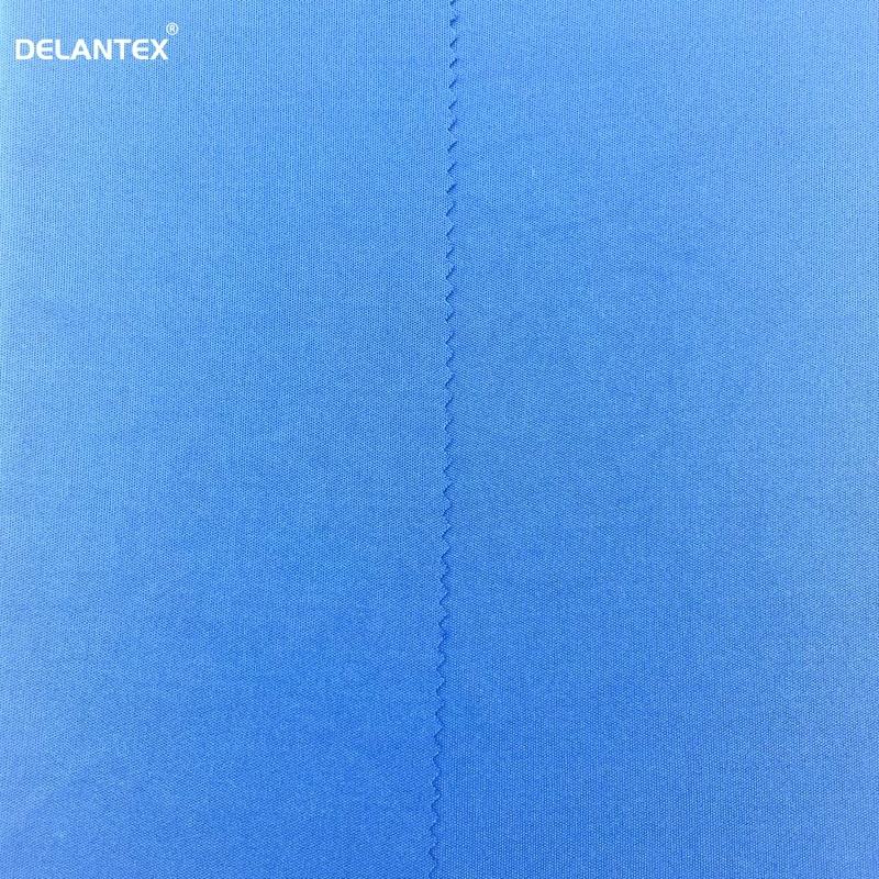 Fashion Breathable Moisture Wicking Fiber Cloth Black Lightweight Polyester Interlock Lining Fabric