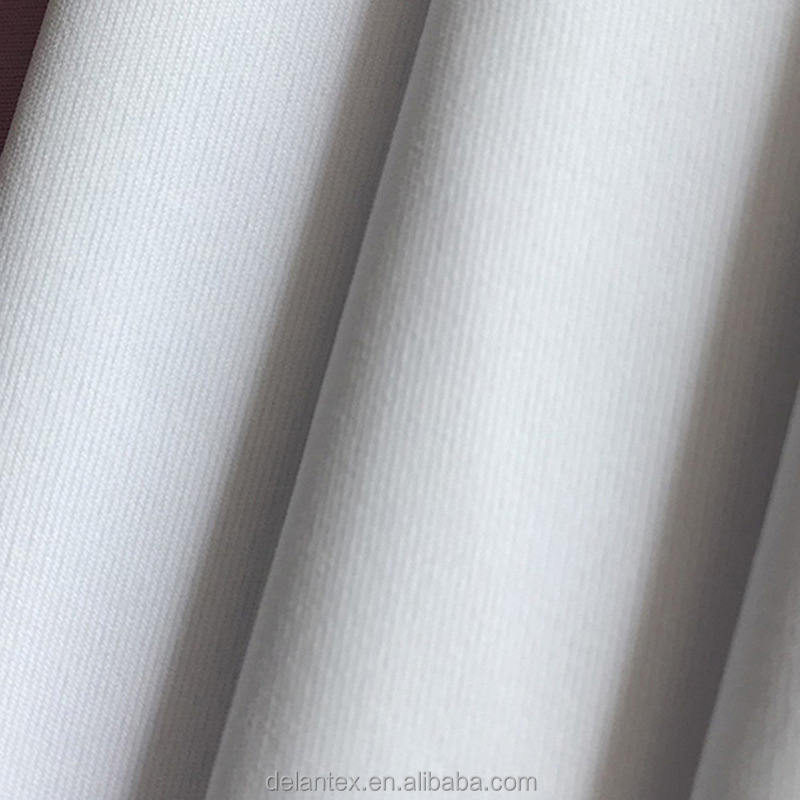 90% Nylon 10% Spandex Printing Fabric Sport Sublimate Fabric White