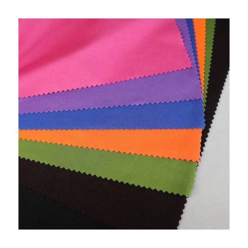 190GSM Shiny Polyester Spandex Knit Fabric for Party Dress