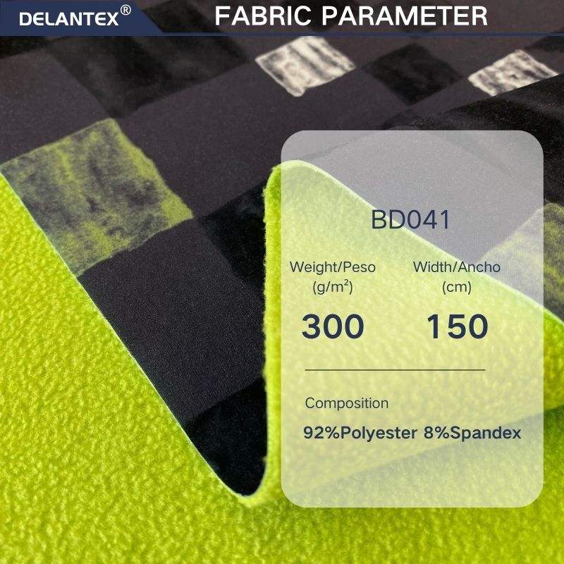 Delantex High Quality Tear-Resistant 300gsm Soft Shell Garments Fabric for Outdoor Sport