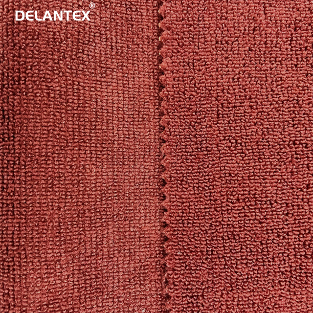 Delantex Warp Knitting Absorbent Fabric in Roll 80% Polyester 20% Polyamide Microfiber Terry Fabric for Cleaning