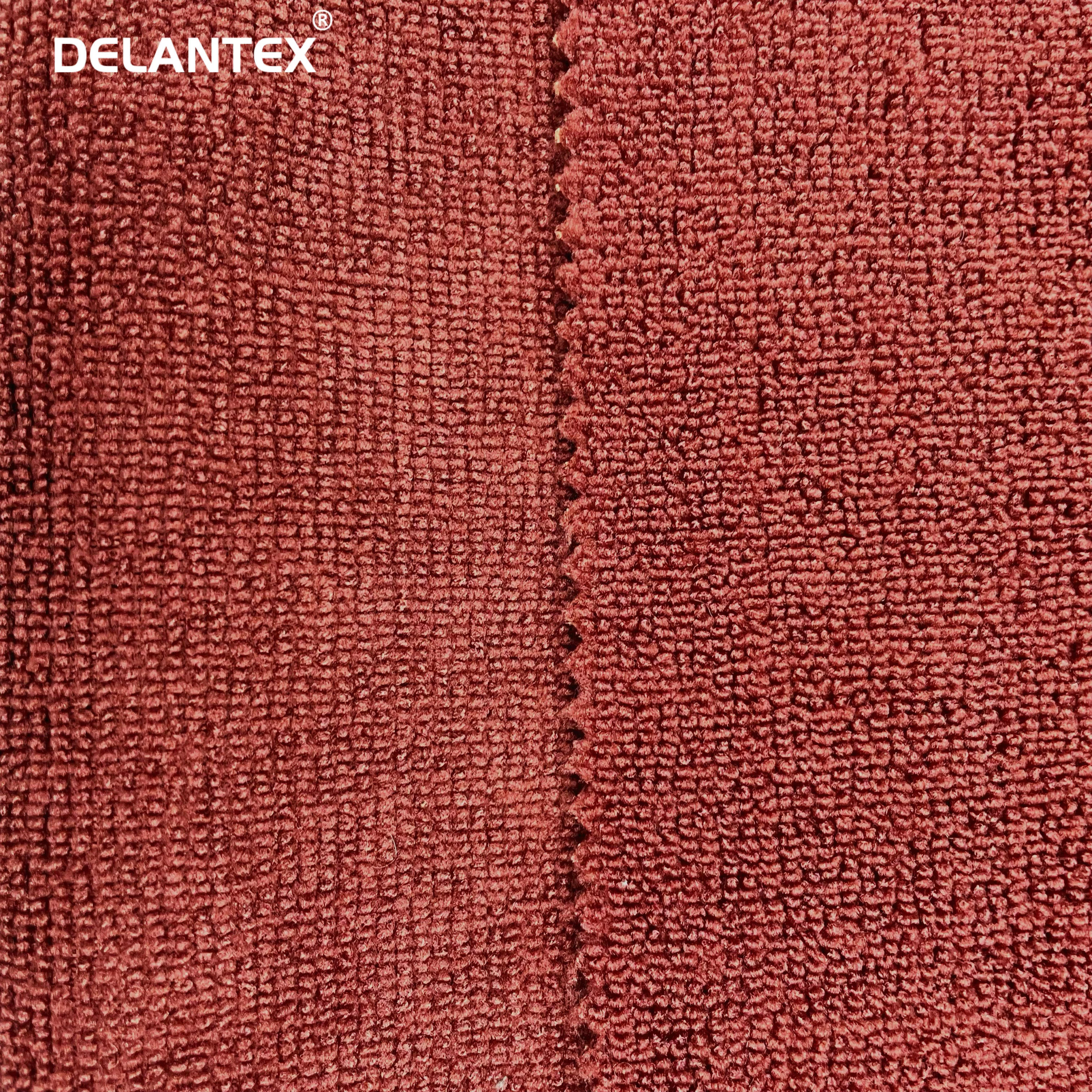 Delantex Warp Knitting Absorbent Fabric in Roll 80% Polyester 20% Polyamide Microfiber Terry Fabric for Cleaning