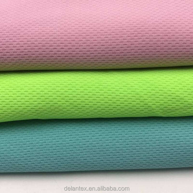 Bird Eye Mesh Football Jersey Fabric Material for Garment