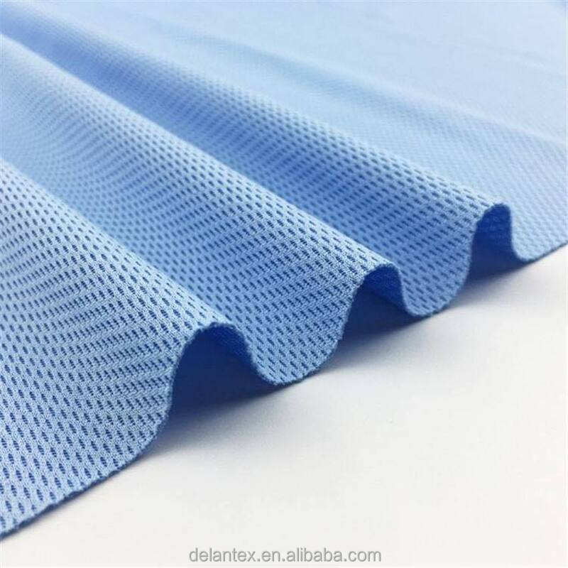Delantex Poly Bird Eye Mesh Fabric Dyed, 100%Polyester, Width 185cm, 145g/Sqm Wicking Finish Breathable Free Sample