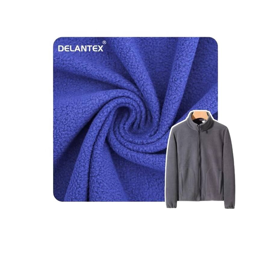 Delantex Wholesale 100% Polyester Micro Polar Fleece Fabric with Brushed Antipilling