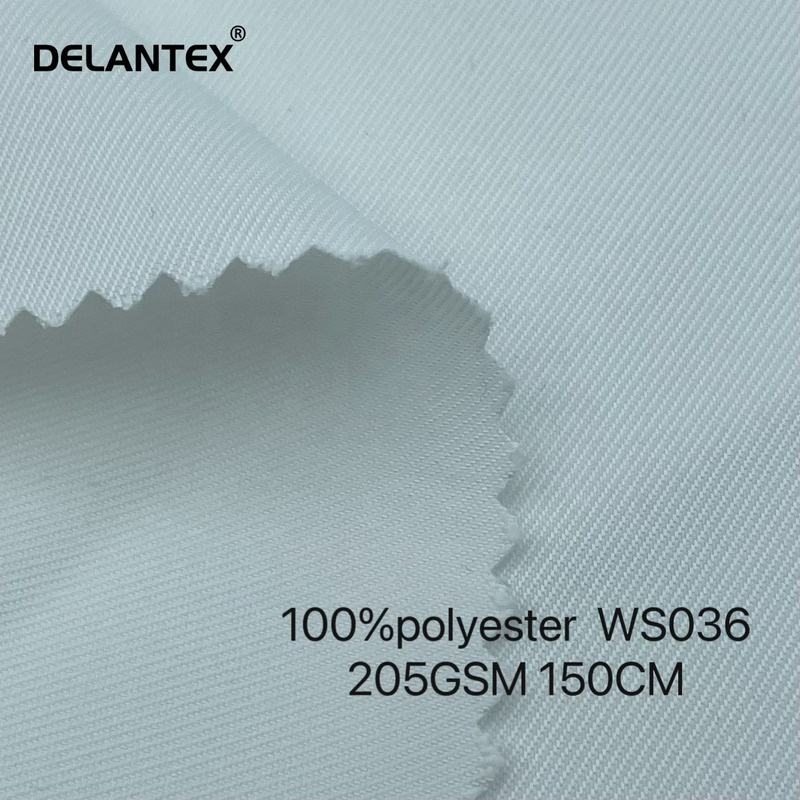 Delantex Cool Tweed Fabric 100% Polyester Woven Uniform for Workwear Anti-Static for Girls' Garments