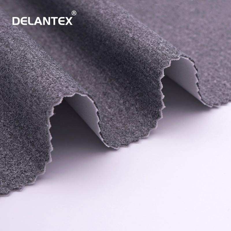 Delantex Elastic Double Layer scuba Knit Fabric , Bonded Knitted Fabric