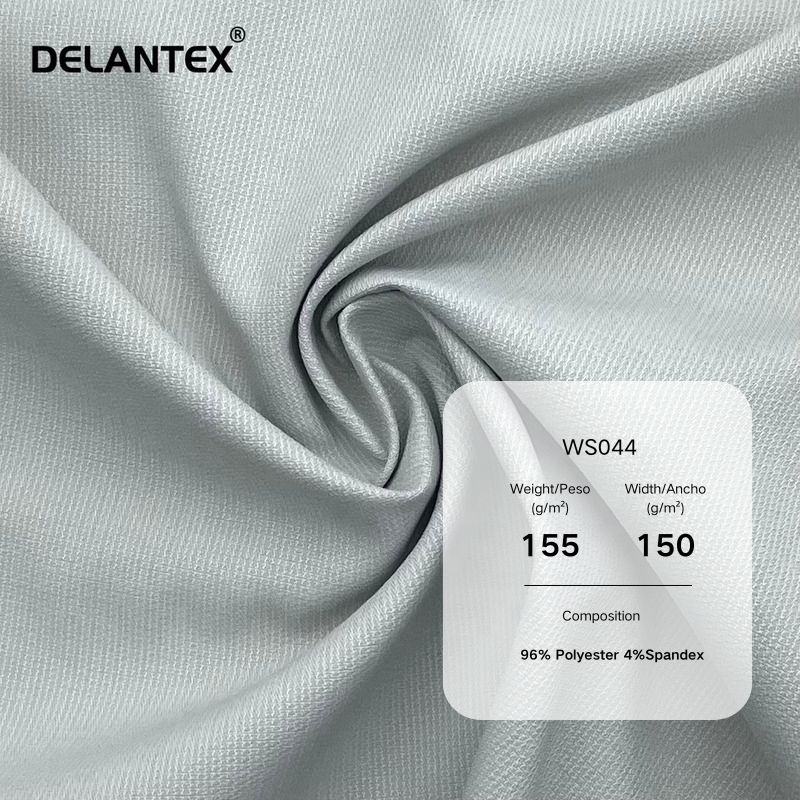 Delantex 96% Polyester 4%Spandex Permanent Net Temperature Perspiration Weft Stretch Fabric