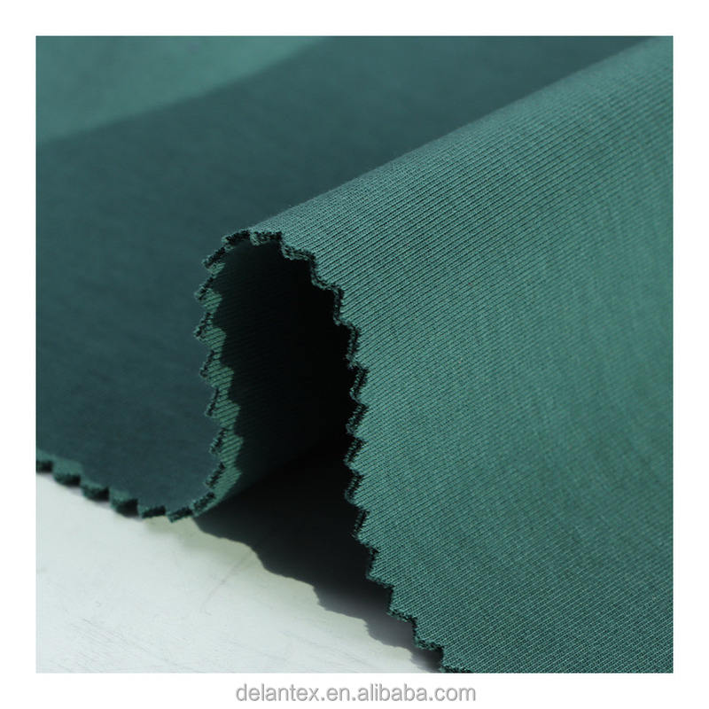 Delantex Plain Dyed scuba Crepe Fabric Knitted Polyester Spandex Fabric Mid Weight for Women Dress Garments