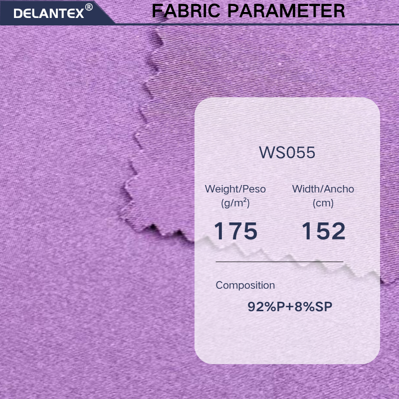 Delantex Double Workwear Knit Customizable Dry Fit Polyester Spandex 4 Way Stretch Wholesale Garments Silky