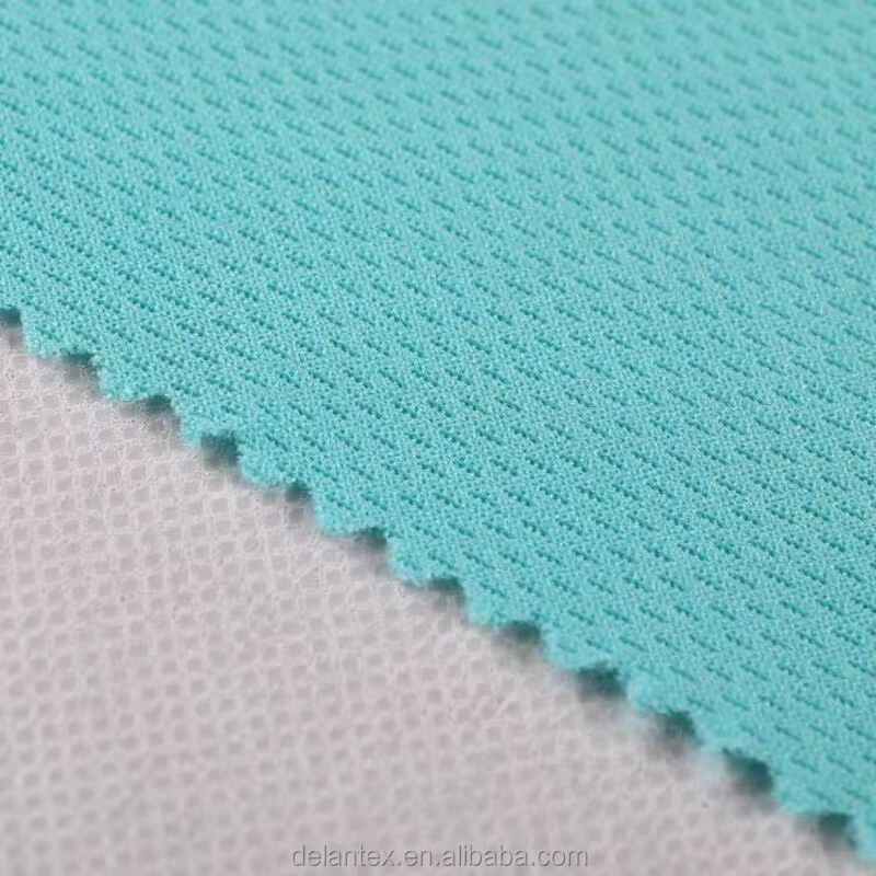Delantex Telas Micro Pique Tejidos Bird Eye Mesh Double Knit Fabric