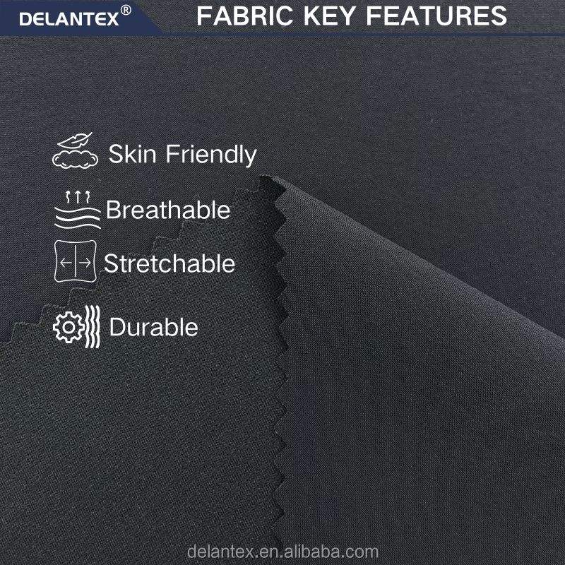 Delantex 78%Nylon 22%spandex Horizontal Stripe Cooling Fabric for Activewear