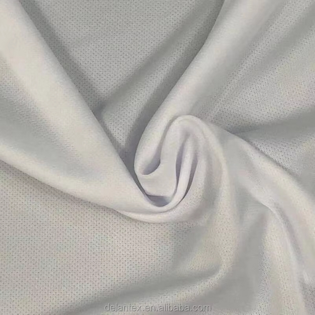 Delantex 100% Polyester Mesh Fabric Nika 145 145GSM 160cm Sublimation Fabric Anti Yellow