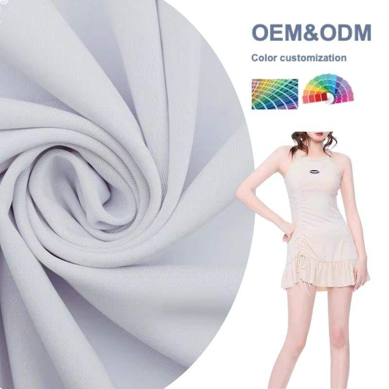 Delantex 80%Polyester 20% Spandex 50D Interlock White Sublimation Fabric for Printing Anti Yellow