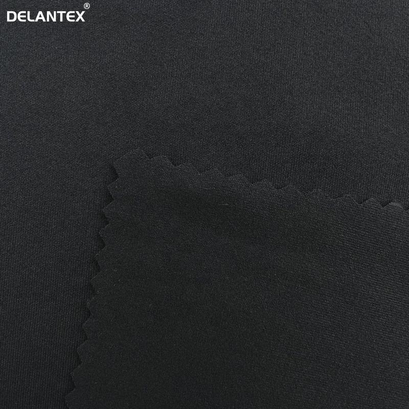 Delantex 85%polyester 15%spandex 2 Sides Brushed Stretch Interlock Jersey Fabric Supplier