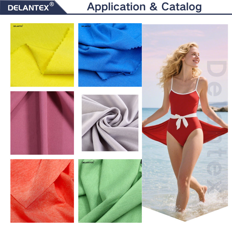 Delantex Nylon Polyester and Spandex Fabric Sports Wear 165gsm Wear Resistant and Comfortable Fabric