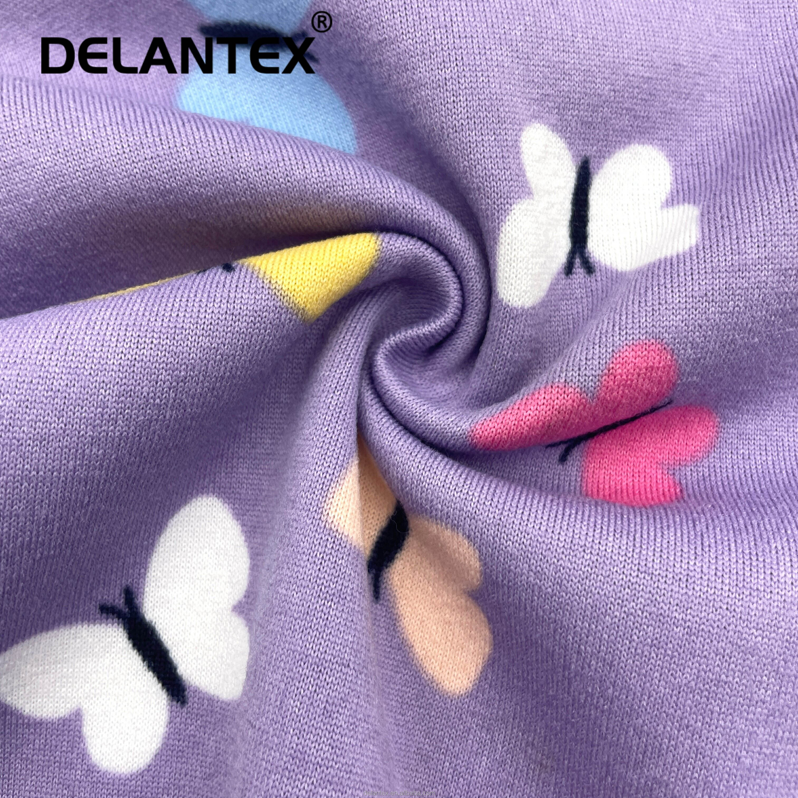 Delantex 150D/96F FDY Digital Printing Polar Unique Fleece Fabric by the Metre