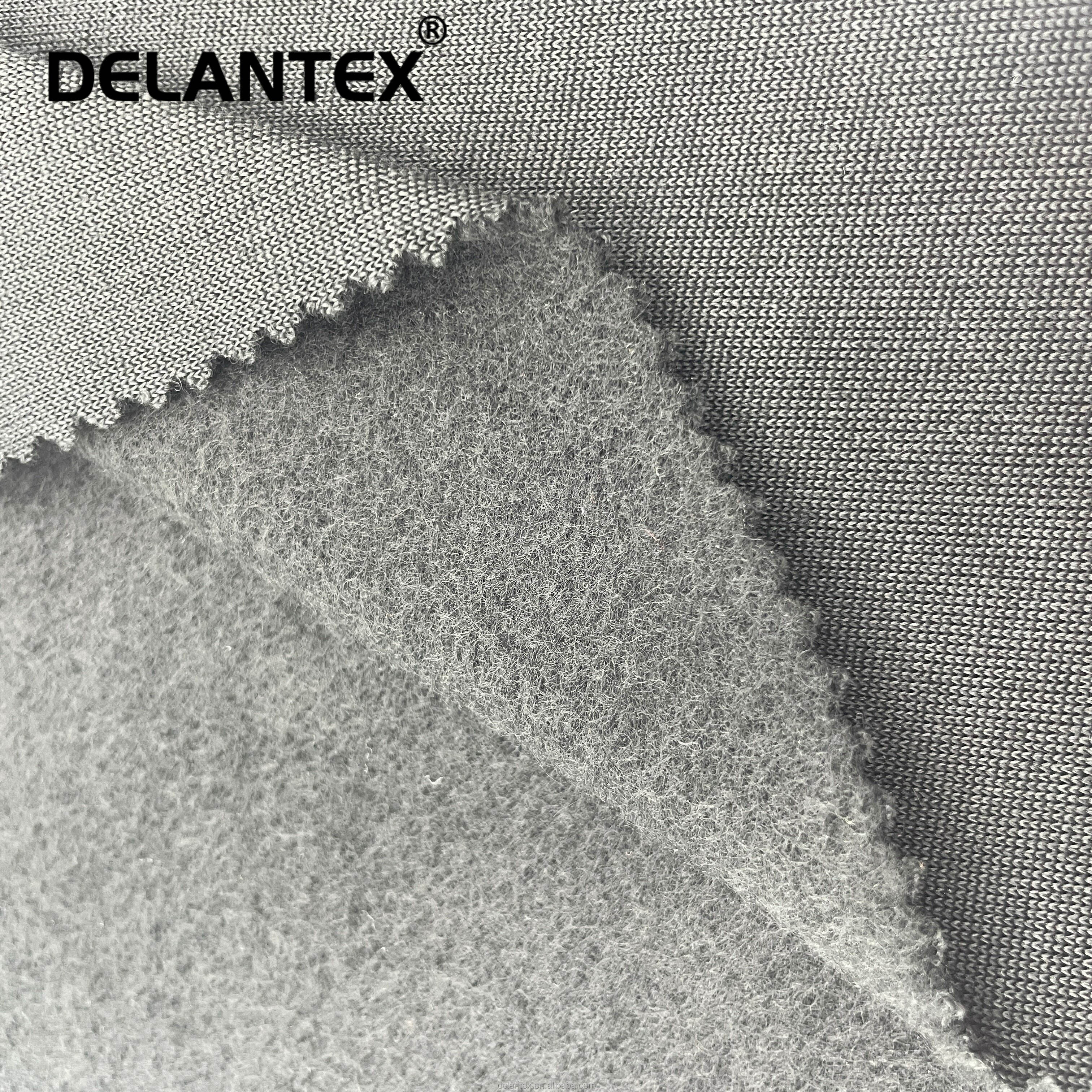 Delantex 150D/144F Warm Keeping Knitted 100% Polyester Polar Fleece Fabric Suppliers