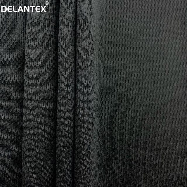 Delantex 100% Polyester 160CM 140GSM Pinhole Bird Eye Mesh Fabric for T-shirt