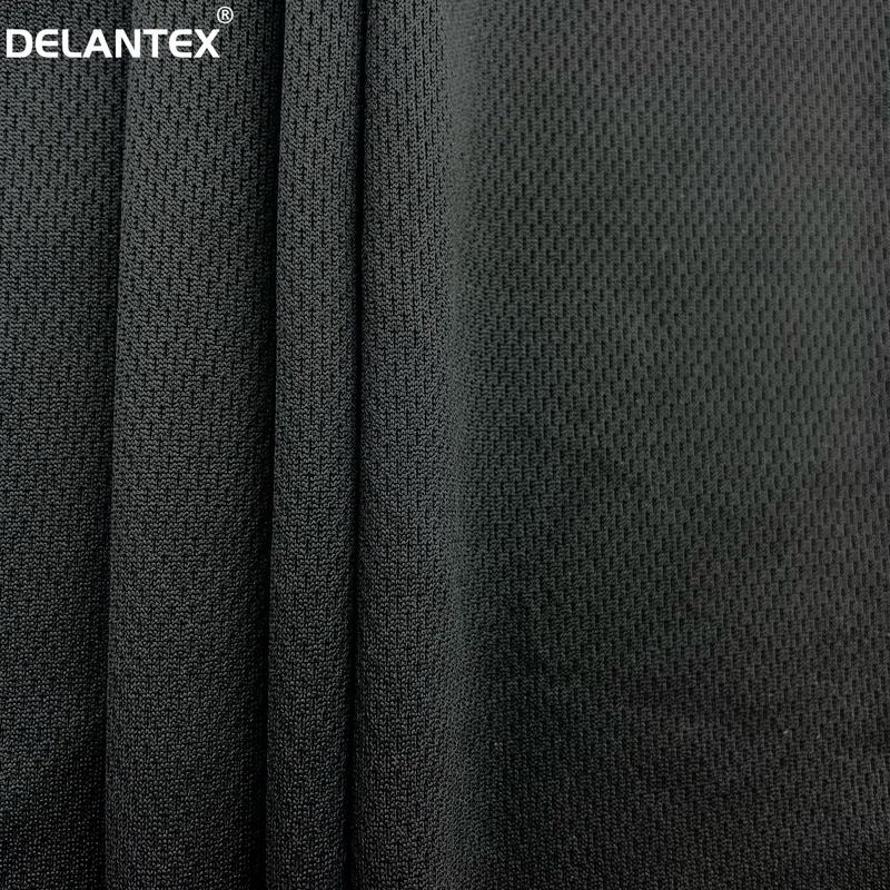 Delantex 100% Polyester 160CM 140GSM Pinhole Bird Eye Mesh Fabric for T-shirt