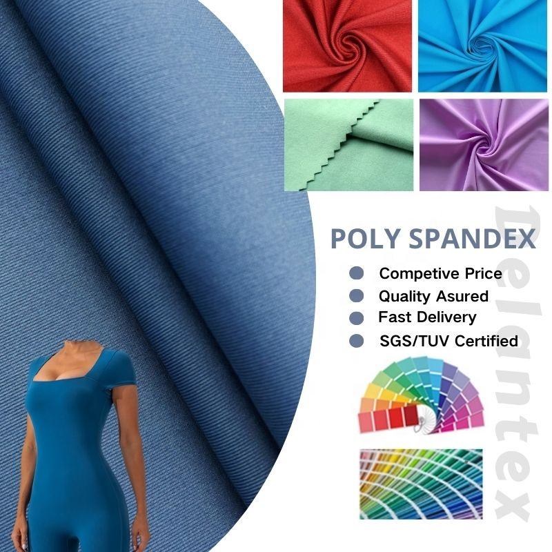 Delantex Custom Stretch Polyester Spandex Knit Fabric for Custom Design Sport Yoga Pants