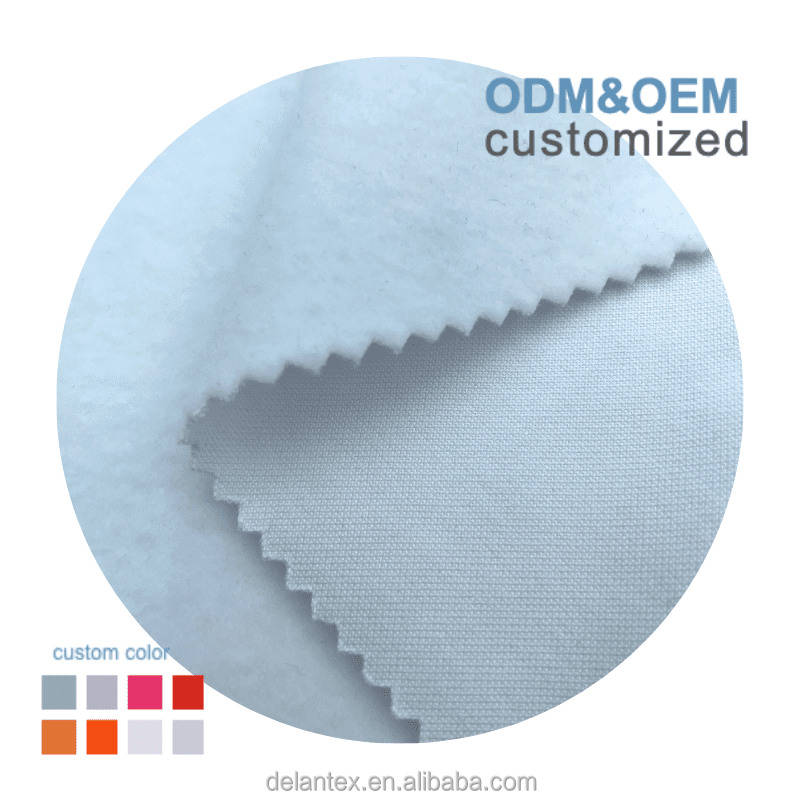 Delantex Single Side Brushed One Sided Plaid Polar Fleece Fabric for Sale