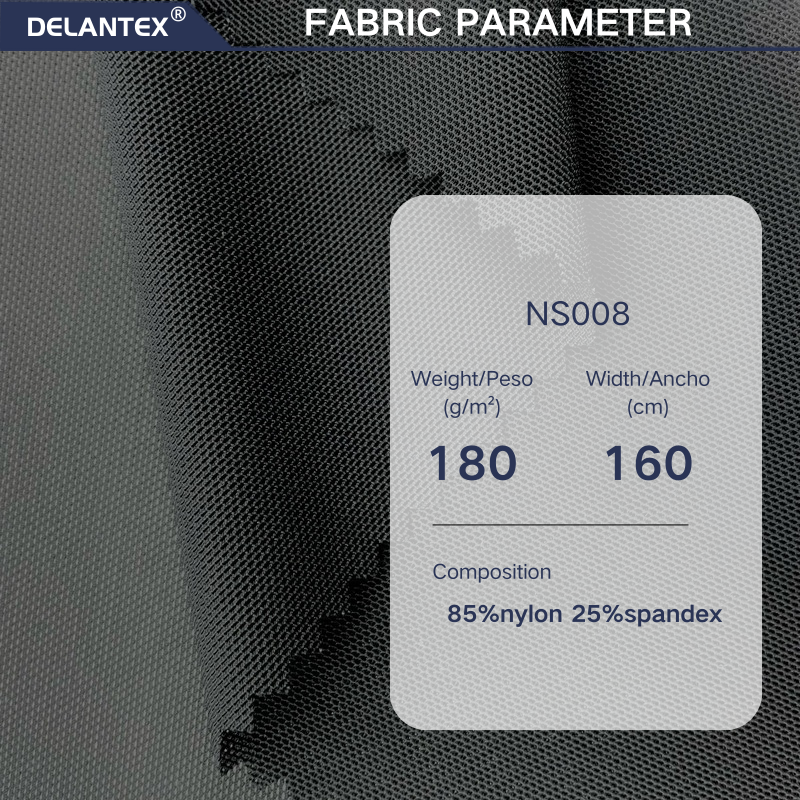 Delantex Solid Power Mesh Fabric for Elastic Dress 180gsm Soft Mesh Fabric Wholesale