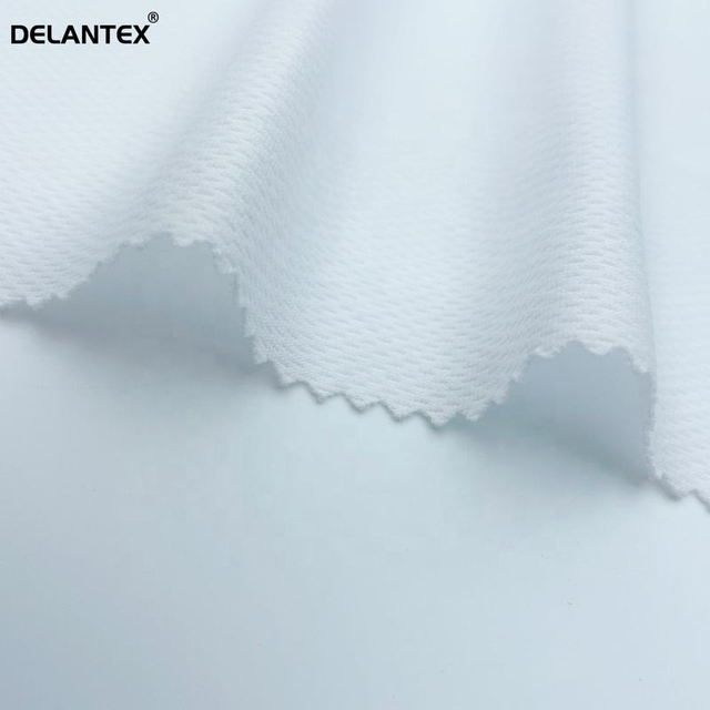 Delantex High Quality 100% Polyester Bird Eye Mesh Fabric Breathable for Outdoor Sportswear and Garment Lining Free Sample