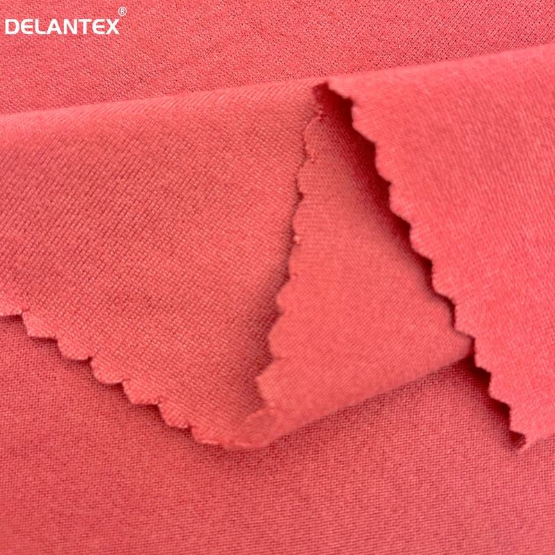 Delantex Manufacture Garment 150GSM Dty Double Sided Brushed Stretch Jersey Fabric with Good Price