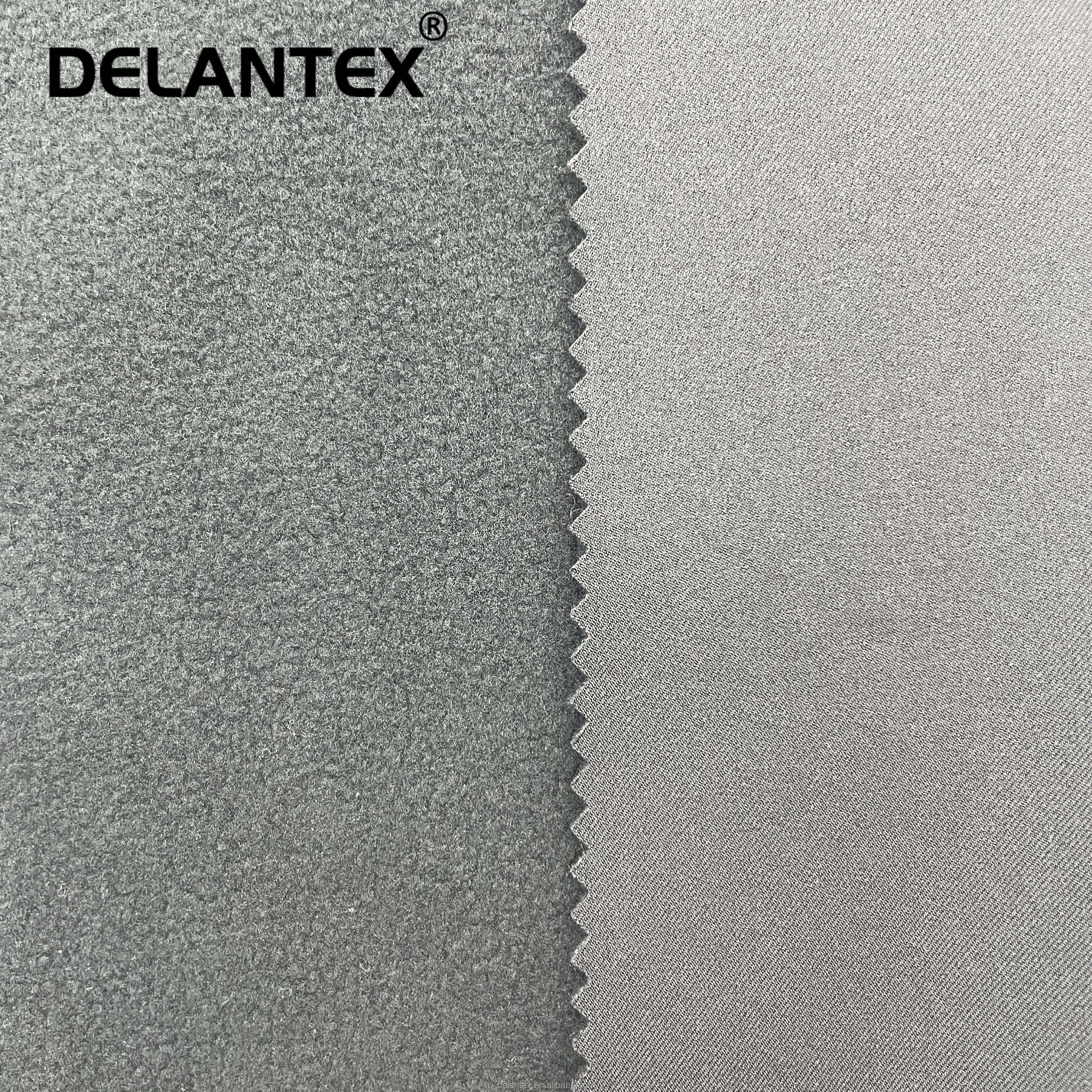 Delantex 3 Layer Breathable Twill 4 Way Stretch Bonded Softshell Material