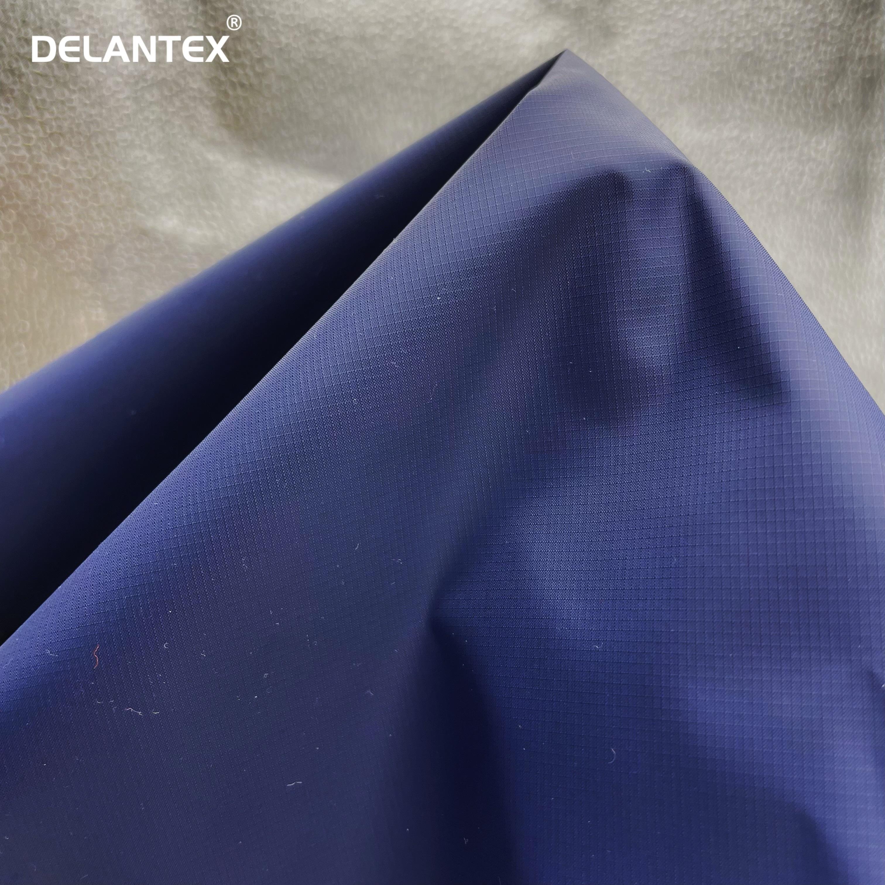 Delantex 100 Polyester Lightweight Water Repellent Pongee Fabric for Outdoor Jackets