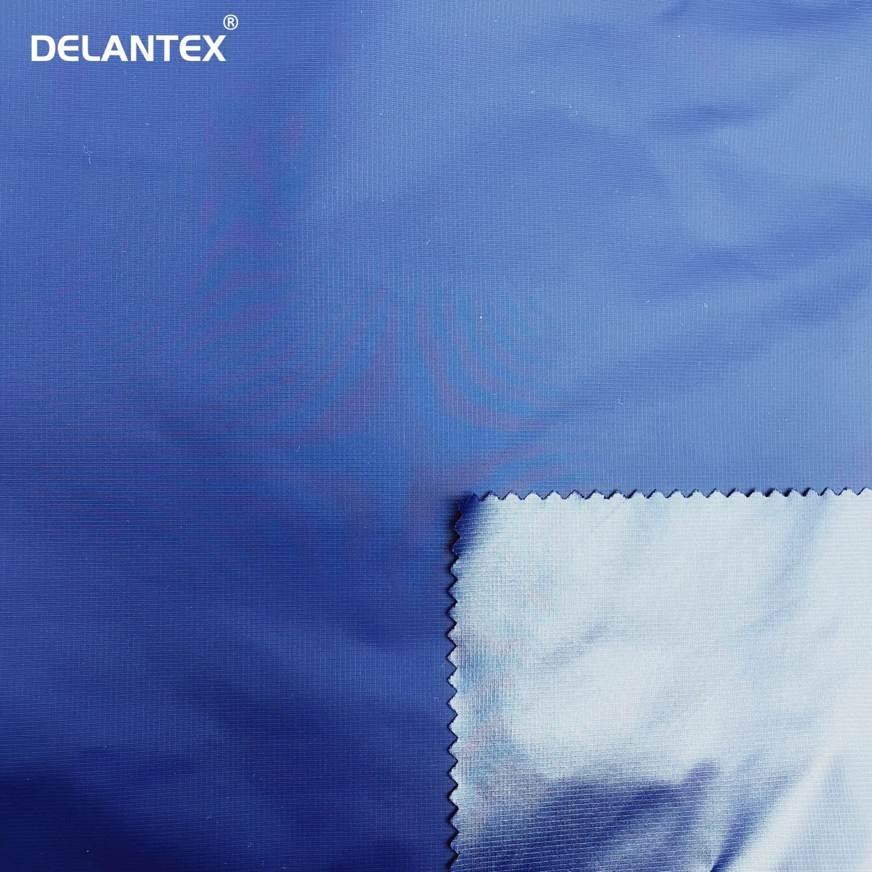 Delantex 100 Polyester Lightweight Water Repellent Pongee Fabric for Outdoor Jackets