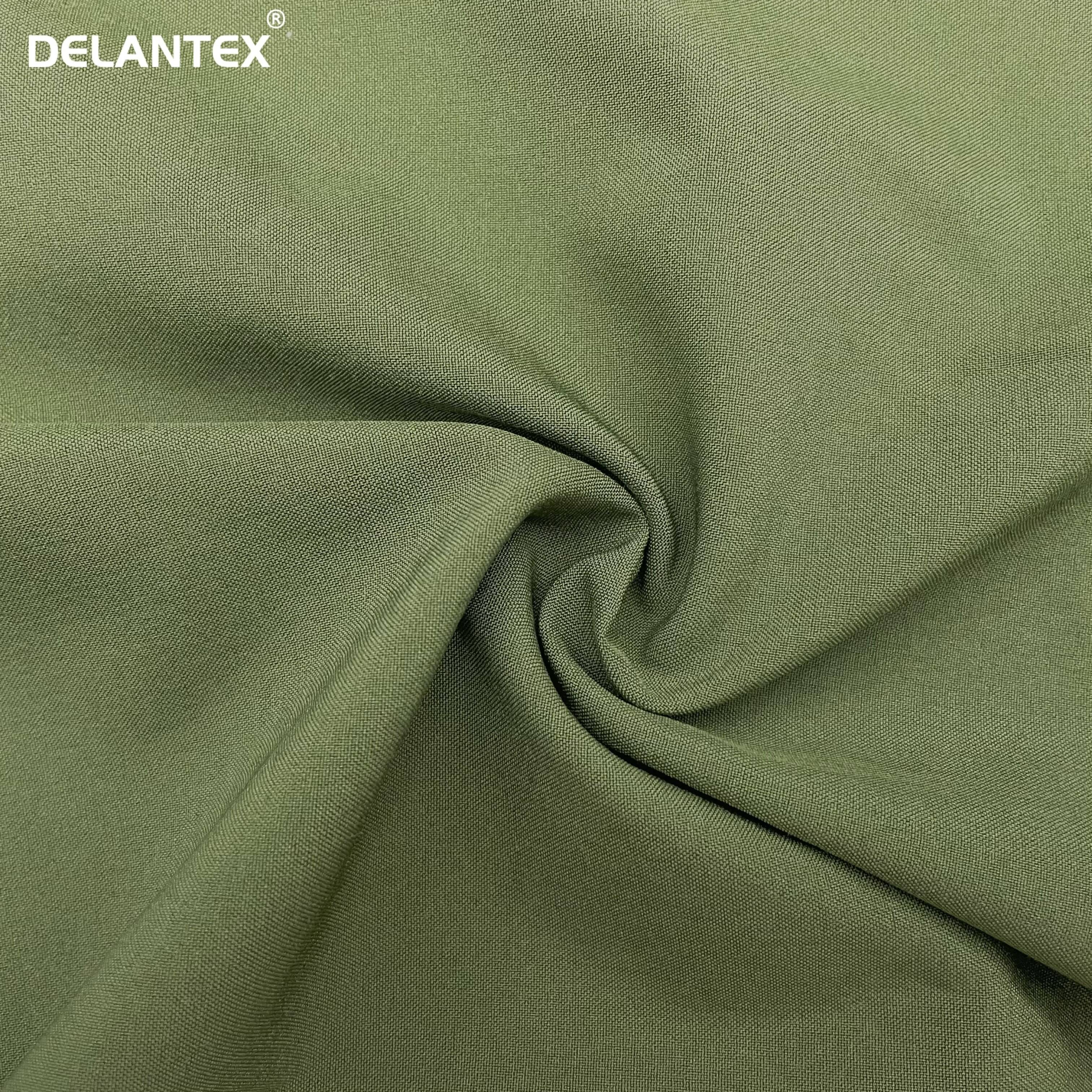 Delantex 95%polyester 5%spandex Woven Stretch Wok Wear Fabric 175gsm 150cm Customizable Colors