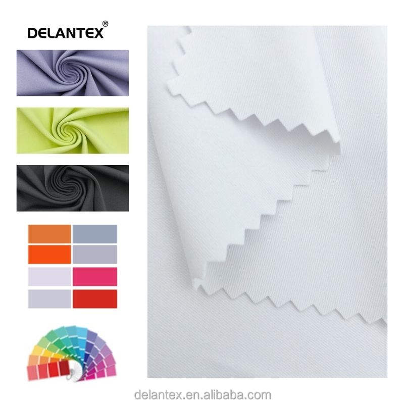 Delantex Polyester Textile Sports Leggings Polyester Spandex Interlock Fabric, 80-Polyester 20-Elastane Fabric