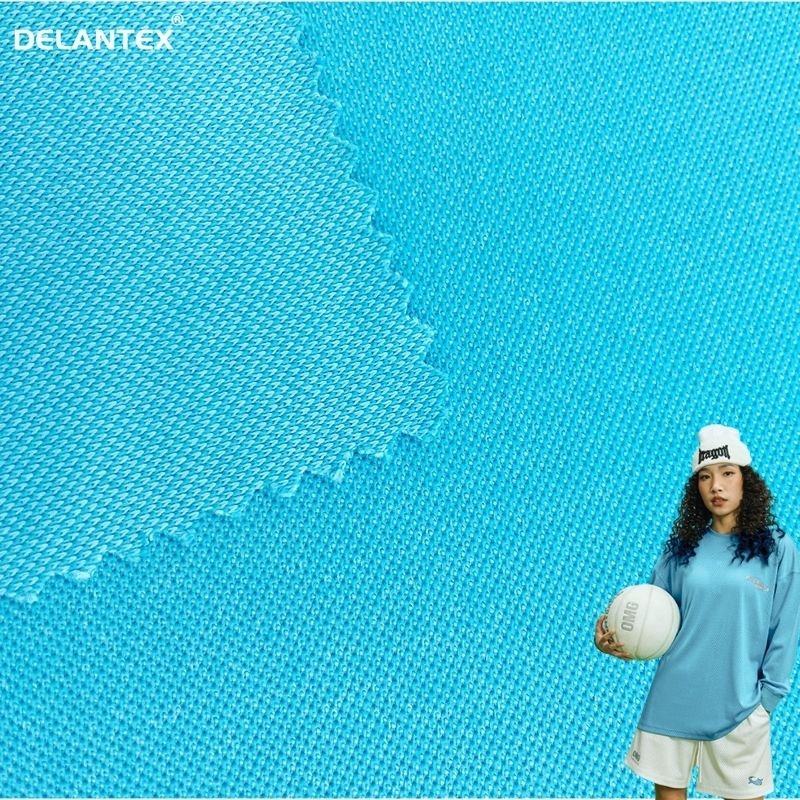 Delantex 75/72 Moisture Absorbent Wicking Breathable Micro Pique Bird Eye Mesh Jersey Fabric