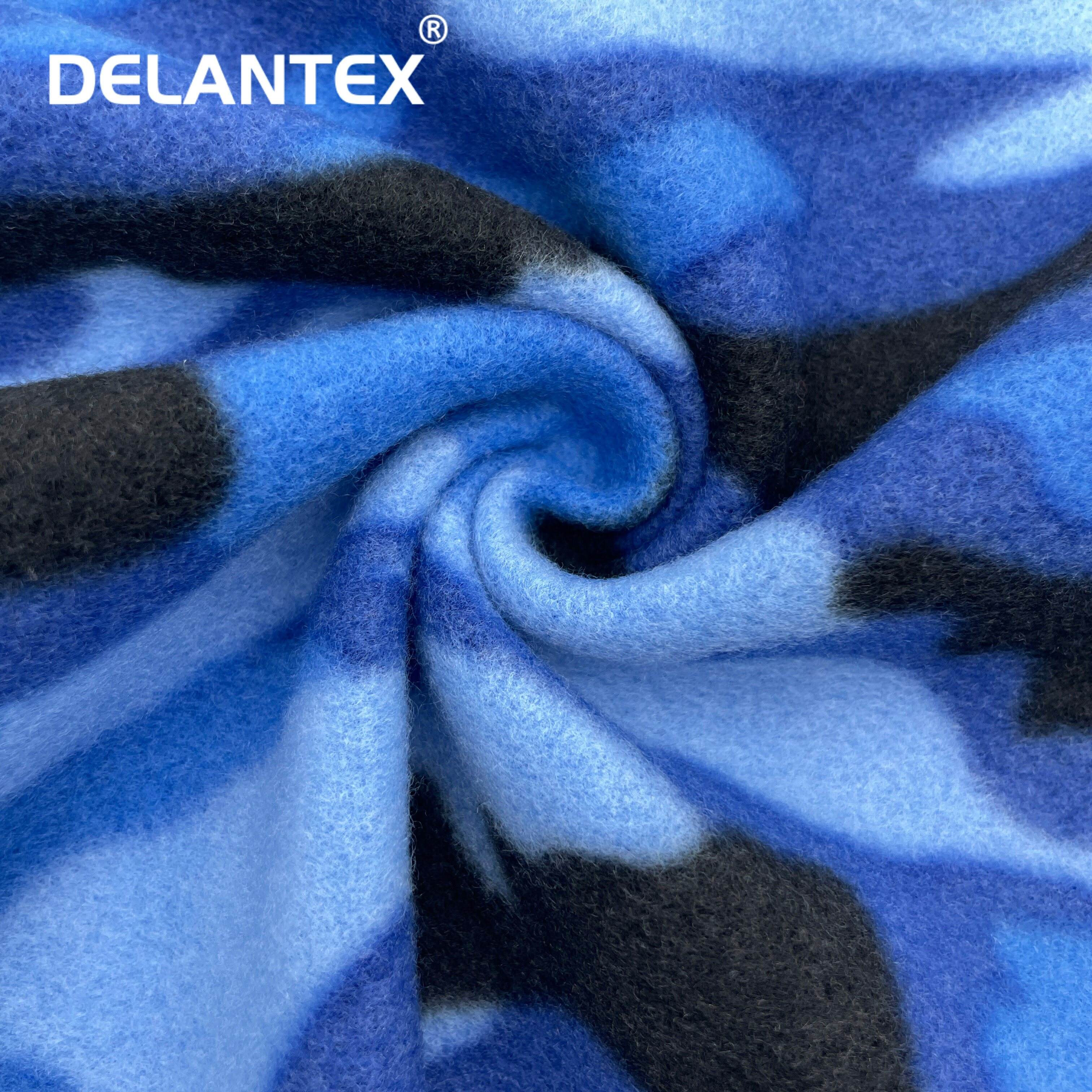 Delantex Custom Hot Selling Anti-pilling DTY Micro Polar Fleece Fabric for Clothing