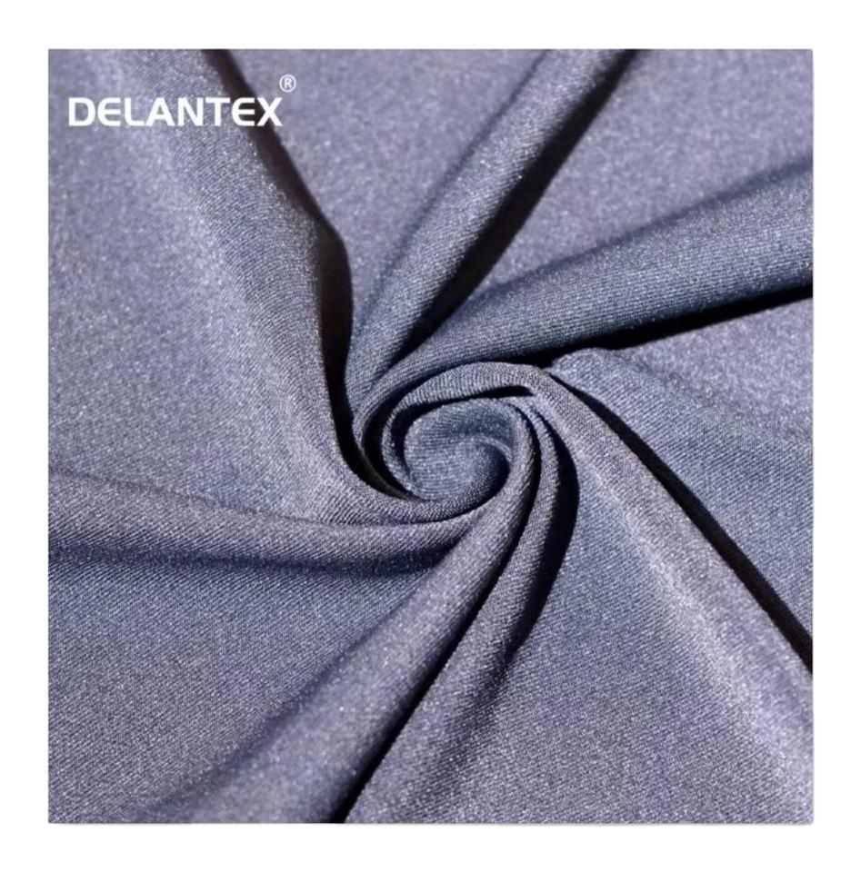 Delantex Shiny 88 Polyester Poly 12 Spandex Vinyl Elastane 4 Way Stretch Stretchy Fabric Material Free Sample