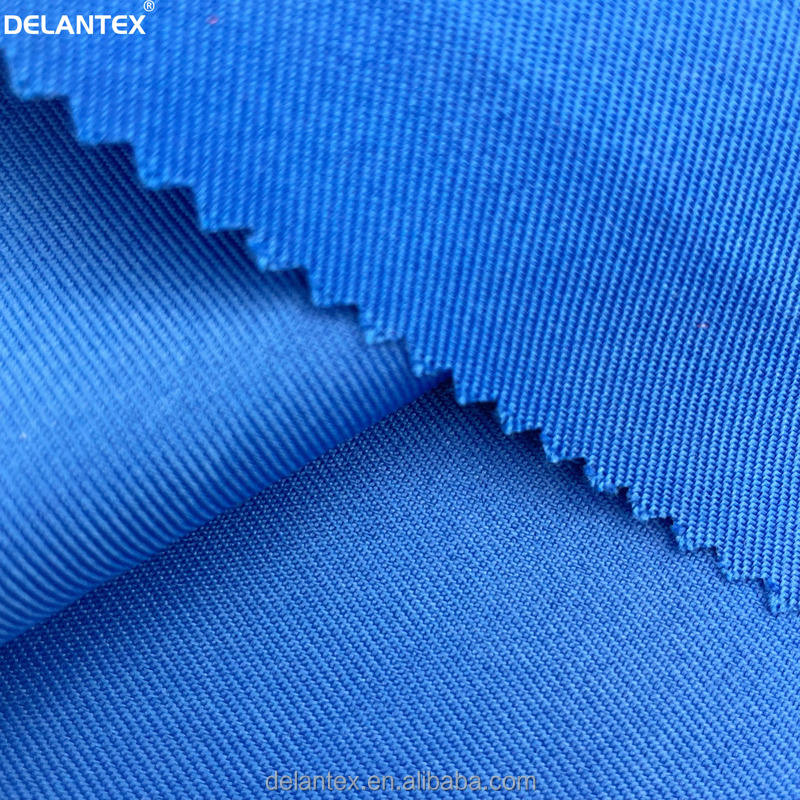 Delantex Breathable 100poly Durable Blue Workwear Uniform Fabric for Sale
