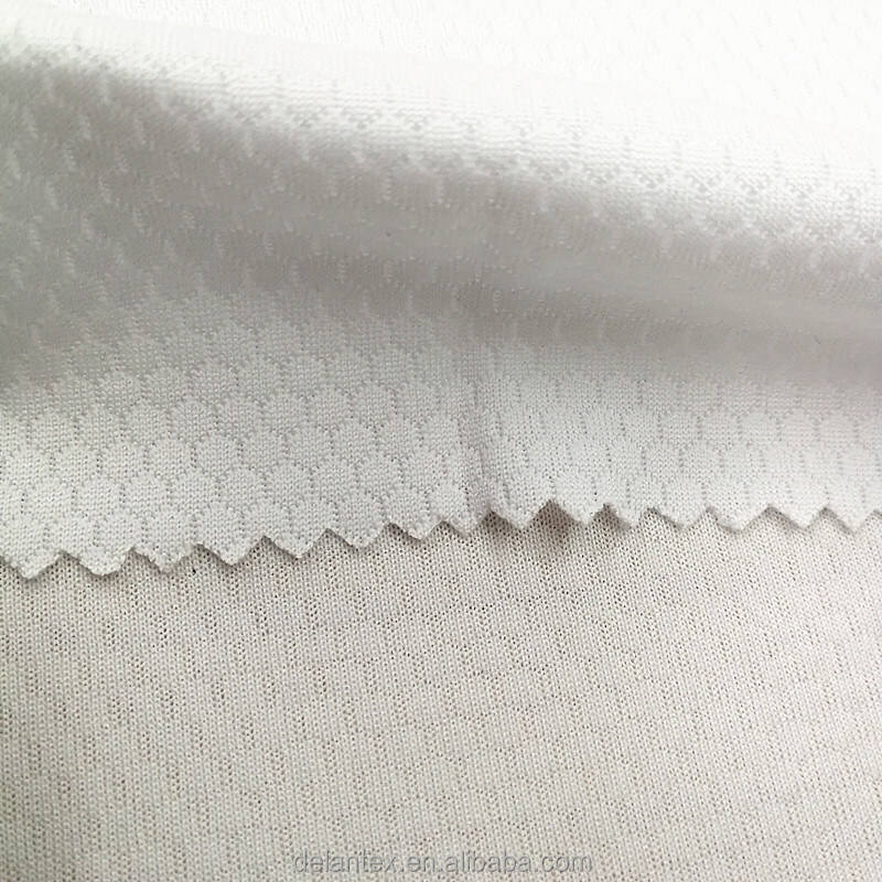 Delantex 100 Polyester Footer Soccer T-Shirt Fabric 145GSM 160cm- White Fabric for Sublimation Free Sample