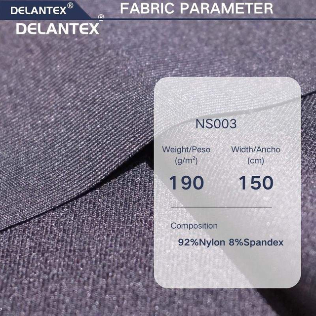 Delantex Low MOQ Soft Skin Friendly Nylon Spandex Tissu Elastane Fabric Knitted Fabric for Yoga Sportswear Swimwear Free Sample
