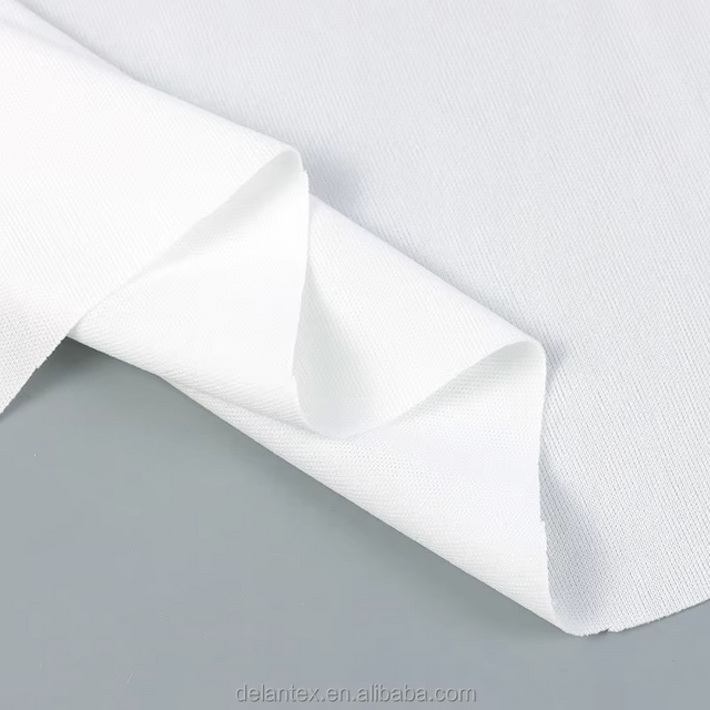 Delantex White Interlock Fabric for Sublimation