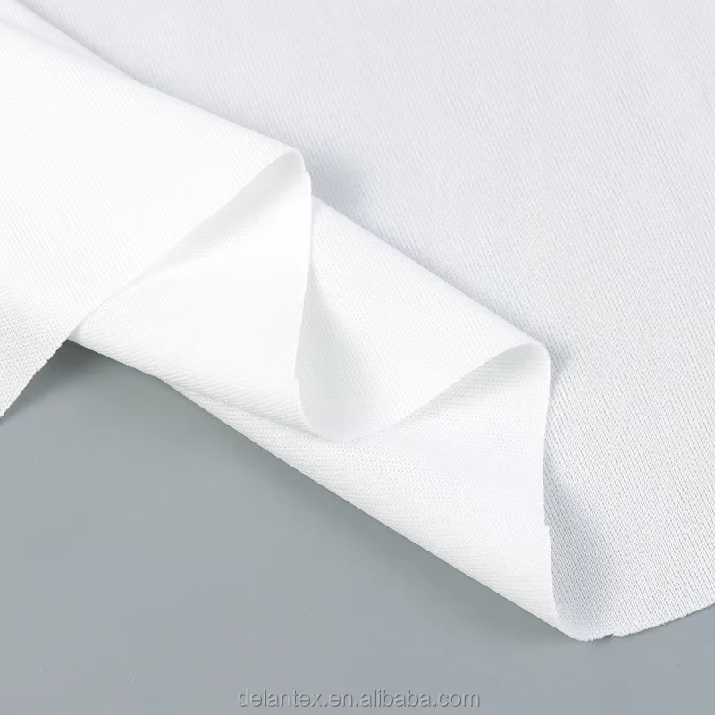 Delantex White Interlock Fabric for Sublimation